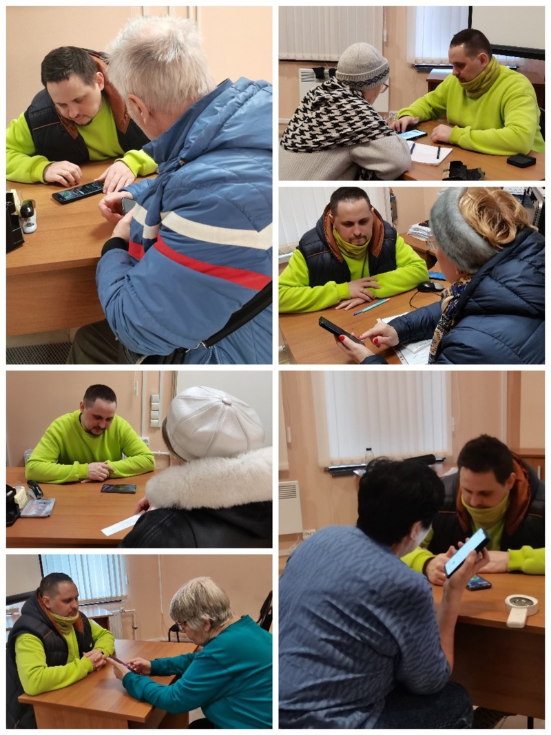 Индивидуальные занятия по обучению основам пользования мобильными устройствами и интернетом
