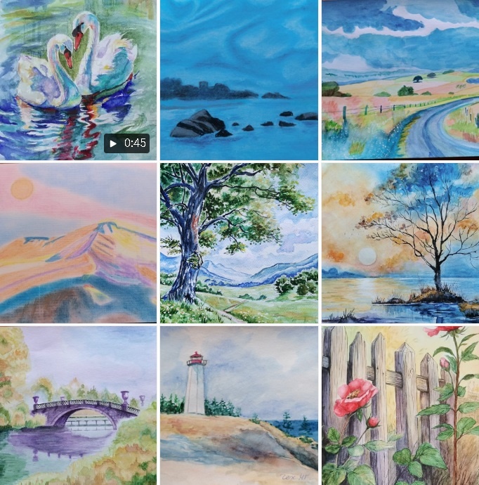 Выставка работ учеников проекта 