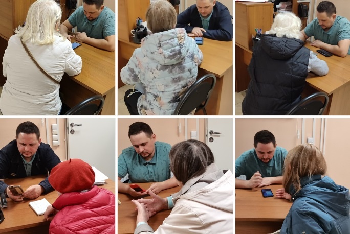 Индивидуальные занятия по обучению основам пользования мобильными устройствами и интернетом