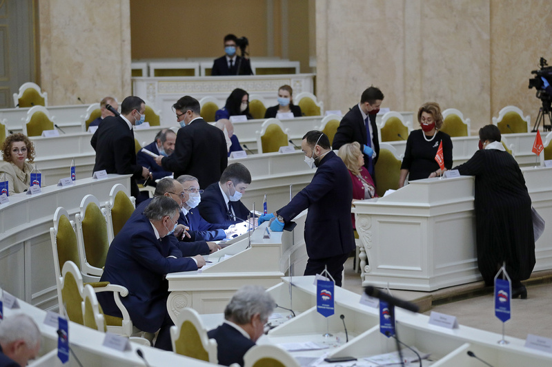 Заседание Законодательного Собрания Санкт-Петербурга