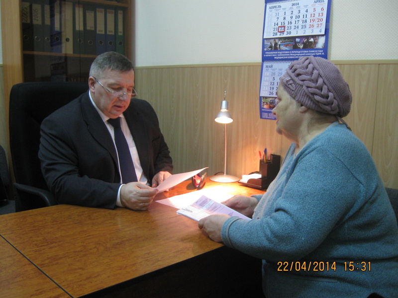 На депутатском приеме в Ульянке